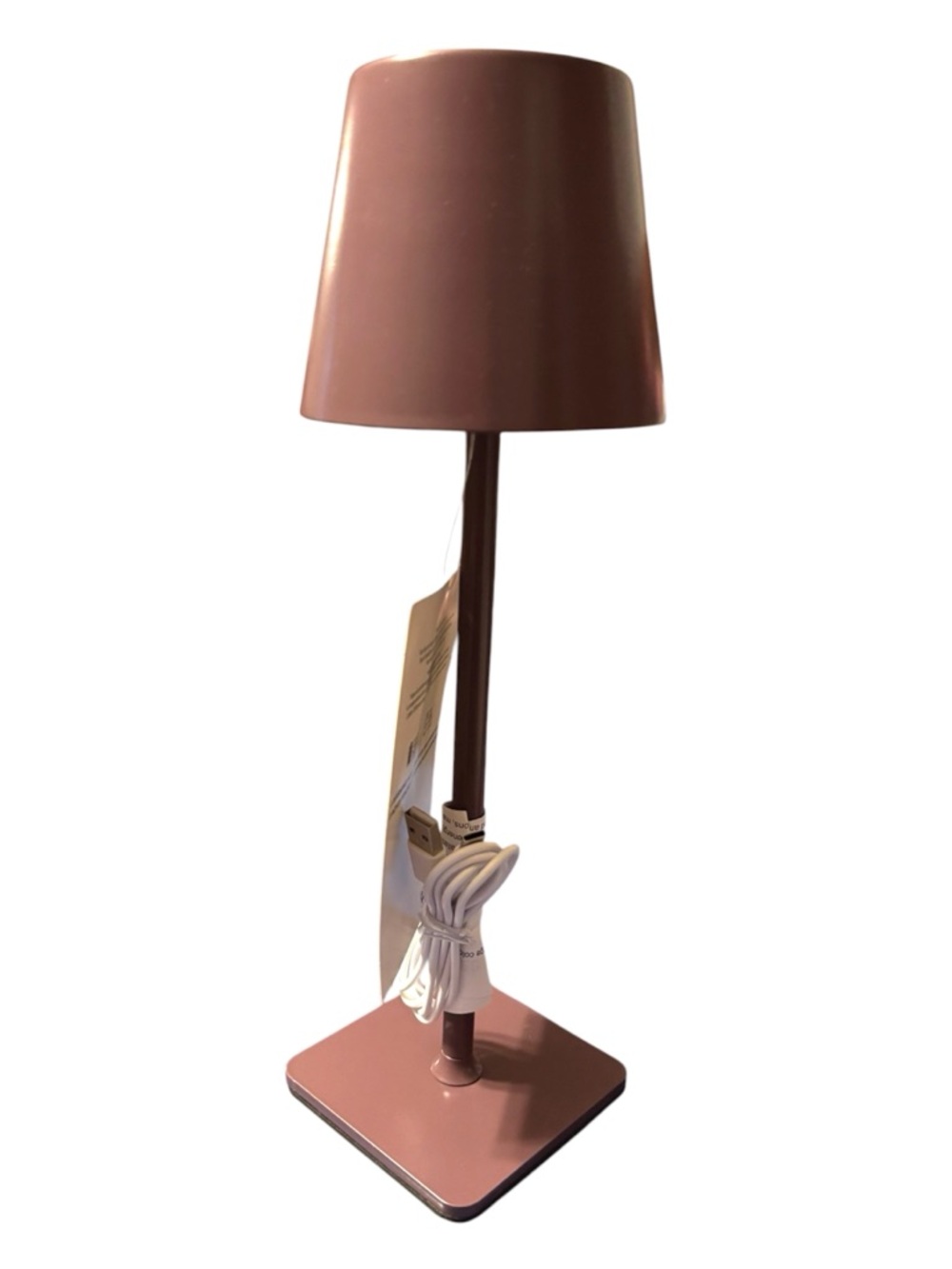 NWT•Mainstays “Hazy Purple” Cordless/Rechargeable LED Table Lamp